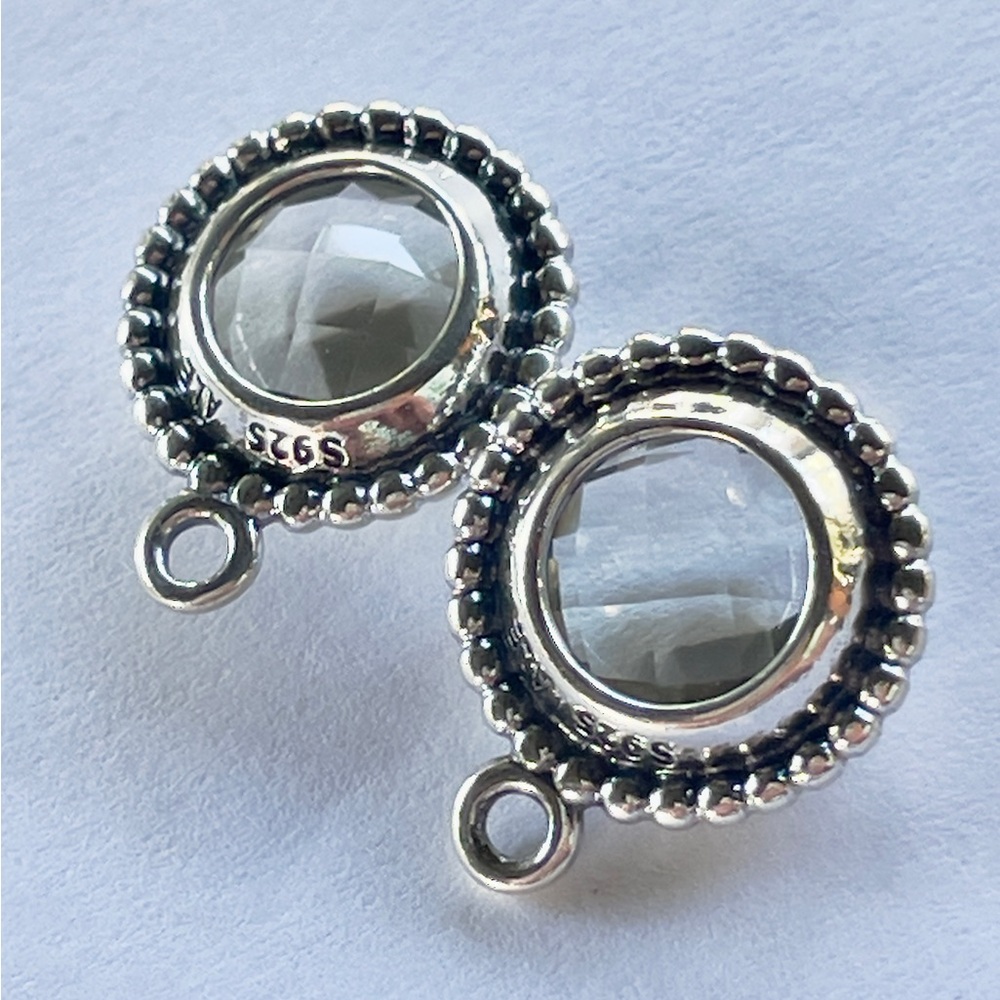 Retired Pandora Autumn Skies Compose Earring Charm 925 Ale - Picture 4 of 5
